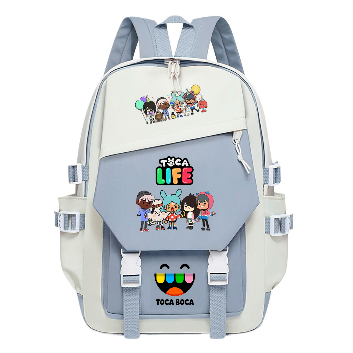 Toca Life World Print Backpack - Korean Girls Lifestyle avis et prix