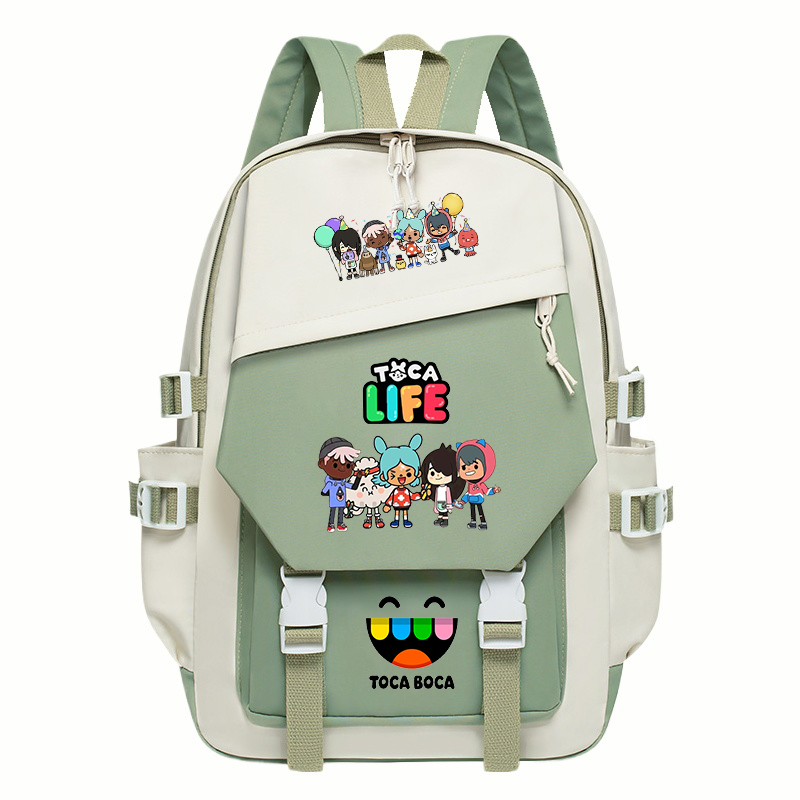 Toca Life World Print Backpack - Korean Girls Lifestyle avis et prix