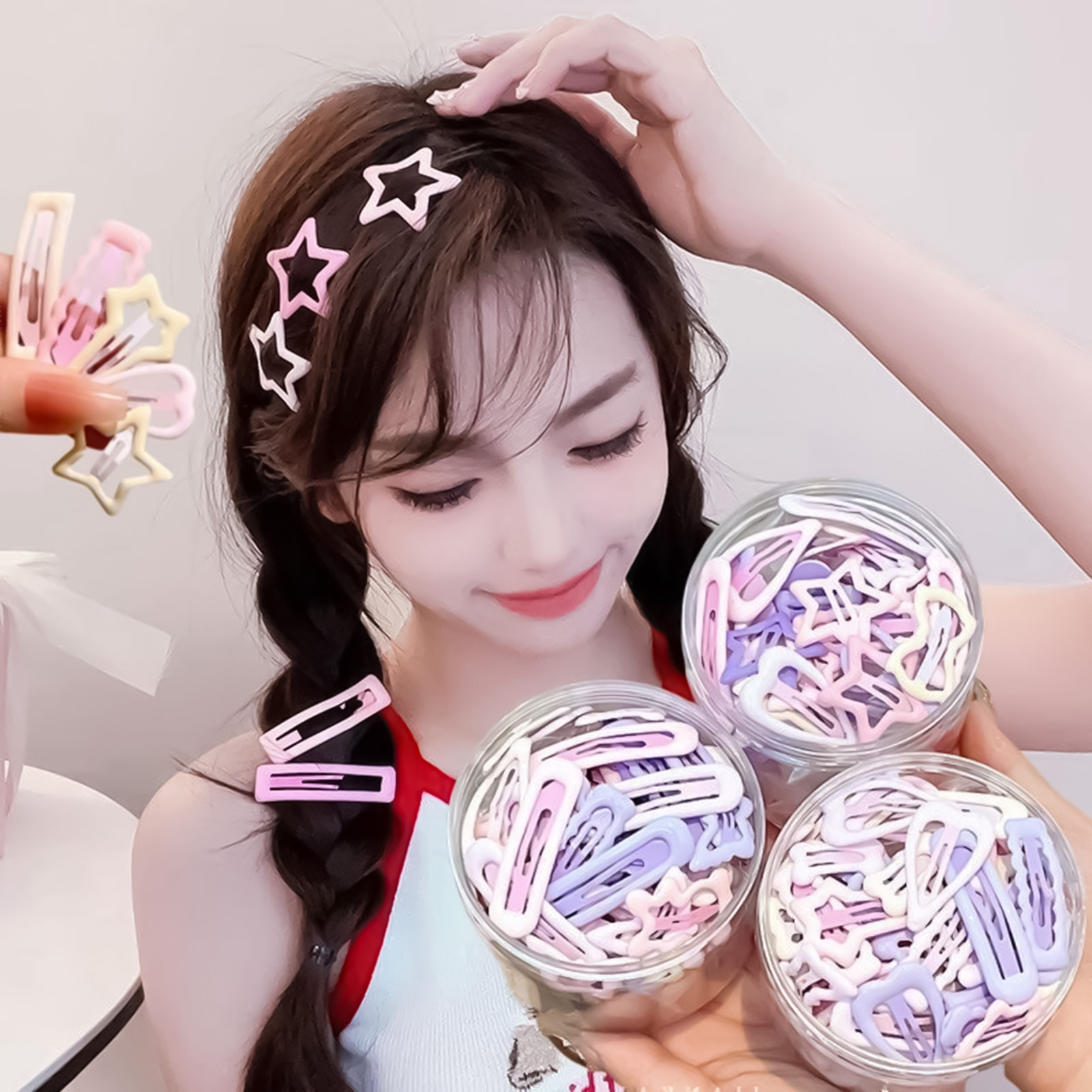 3PCS Sweet Style Headwear Pins - Korean Lifestyle & Kids Boutique avis et prix