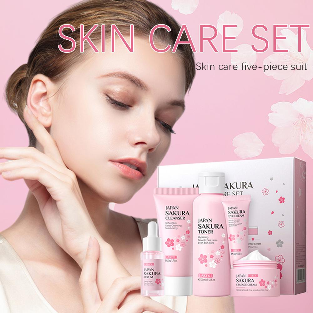 5/3pcs/Set Sakura Skin Care Se - Korean Skincare Routine avis et prix