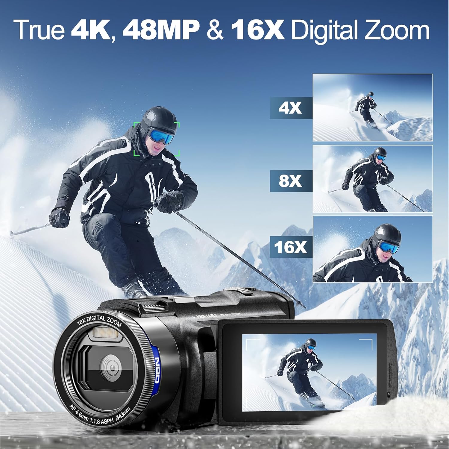 NBD 4K HD&48MP Camcorder Video - Korean Lifestyle & Kids Boutique avis et prix