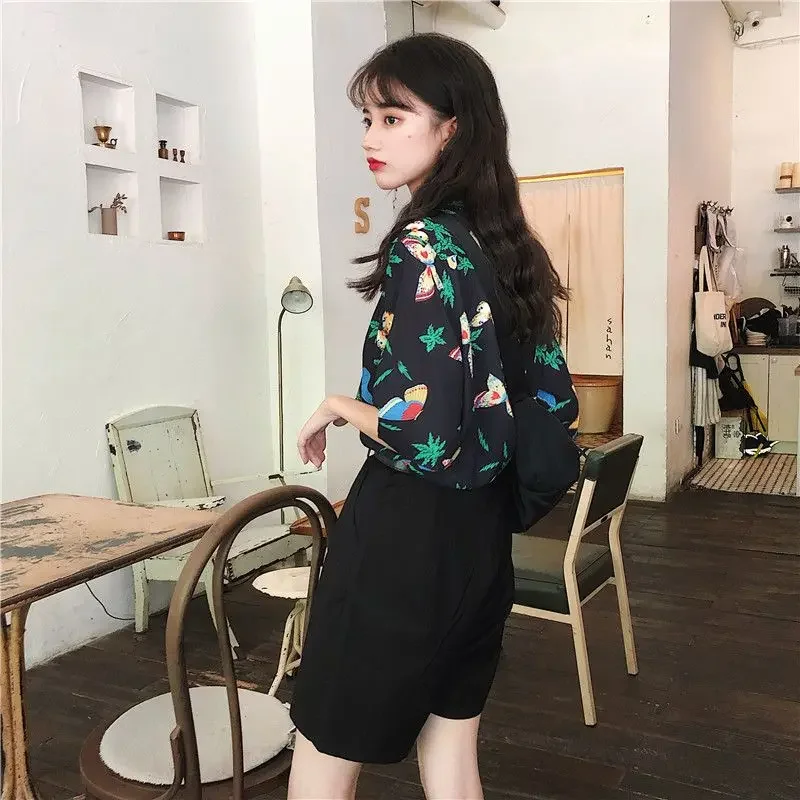 Shirts Women Corduroy Patch Po - Korean Student Lifestyle avis et prix